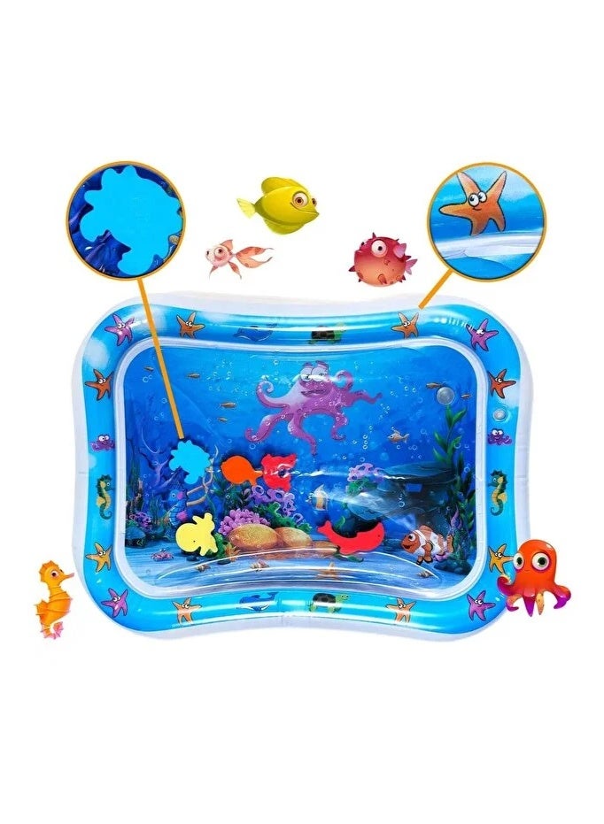 Inflatable Tummy Time Premium Baby Inflatable Activity Center Water Mat For Kids - Image 2