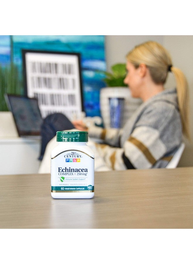 21st Century Echinacea Extract Veg Capsules, 60 Count - Image 4