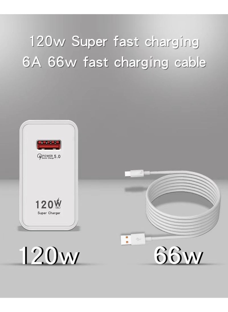 NIBEMINENT 120w Fast Charger With Type-C Cable，Wall Charger for Huawei, Xiaomi,Honor  - Image 2