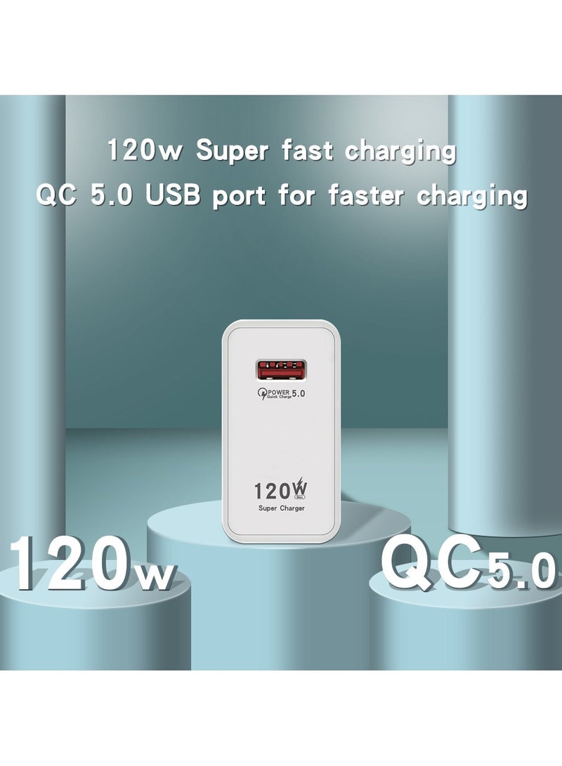 NIBEMINENT 120w Fast Charger With Type-C Cable，Wall Charger for Huawei, Xiaomi,Honor  - Image 3