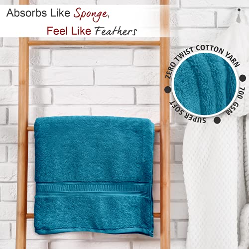 Sassoon Tevel 100% Cotton 1 Piece Women Bath Towel, 700 GSM (60X120cm, Baltic) Super Soft Zero Twist Absorbent, Soft Material, Towel for Daily Use - Image 2