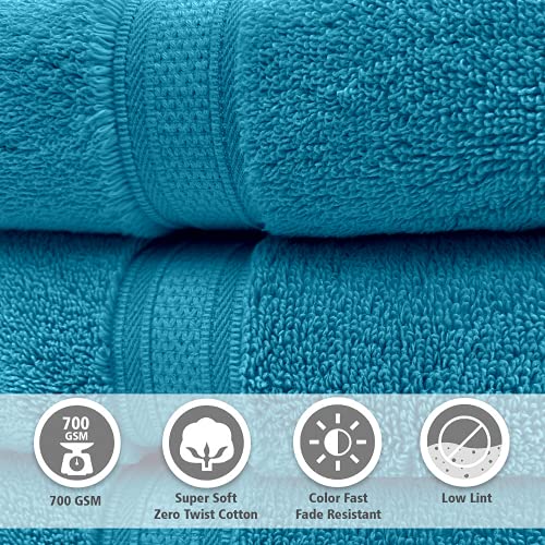 Sassoon Tevel 100% Cotton 1 Piece Women Bath Towel, 700 GSM (60X120cm, Baltic) Super Soft Zero Twist Absorbent, Soft Material, Towel for Daily Use - Image 4