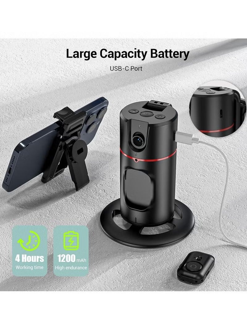 MIGOFAST Auto Face Tracking Tripod 360° Rotating  Auto Tracking Phone Holder with Remote & Gesture Control No App Required Smart Camera Stand for Vlog TikTok Live Video Recording - Image 4