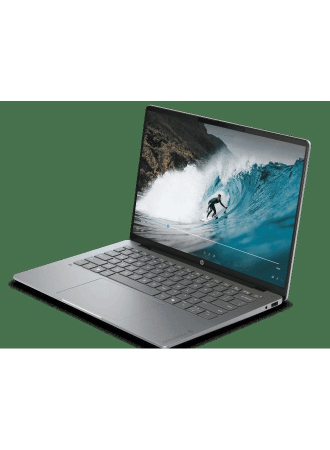 HP OmniBook Laptop With 14-Inch Full HD Display,Intel Core Ultra X7 358H Processor/32GB RAM/1TB SSD/Integrated  Graphics/Windows 11 Home English Meteor silver aluminum - Image 2