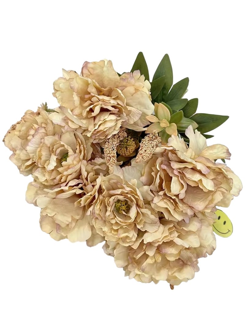 Huitich Artificial Flower Decor for Home, Parties, and Weddings Champagne  - Image 1
