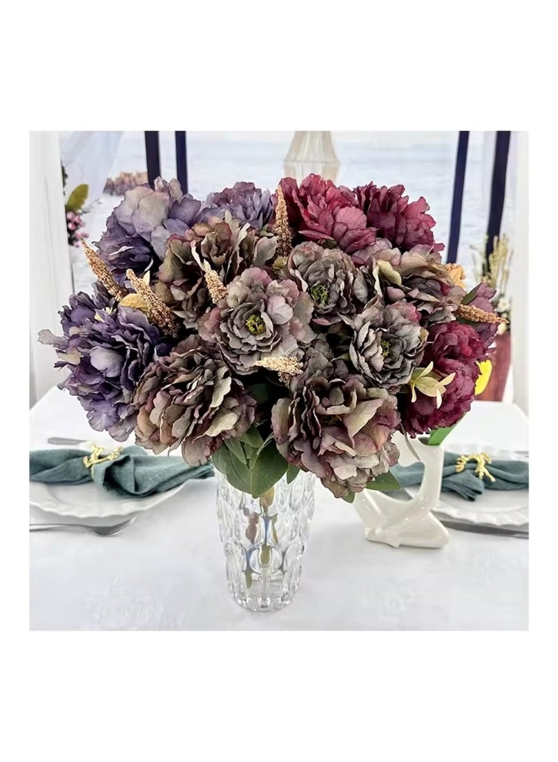 Huitich Artificial Flower Decor for Home, Parties, and Weddings Champagne  - Image 2