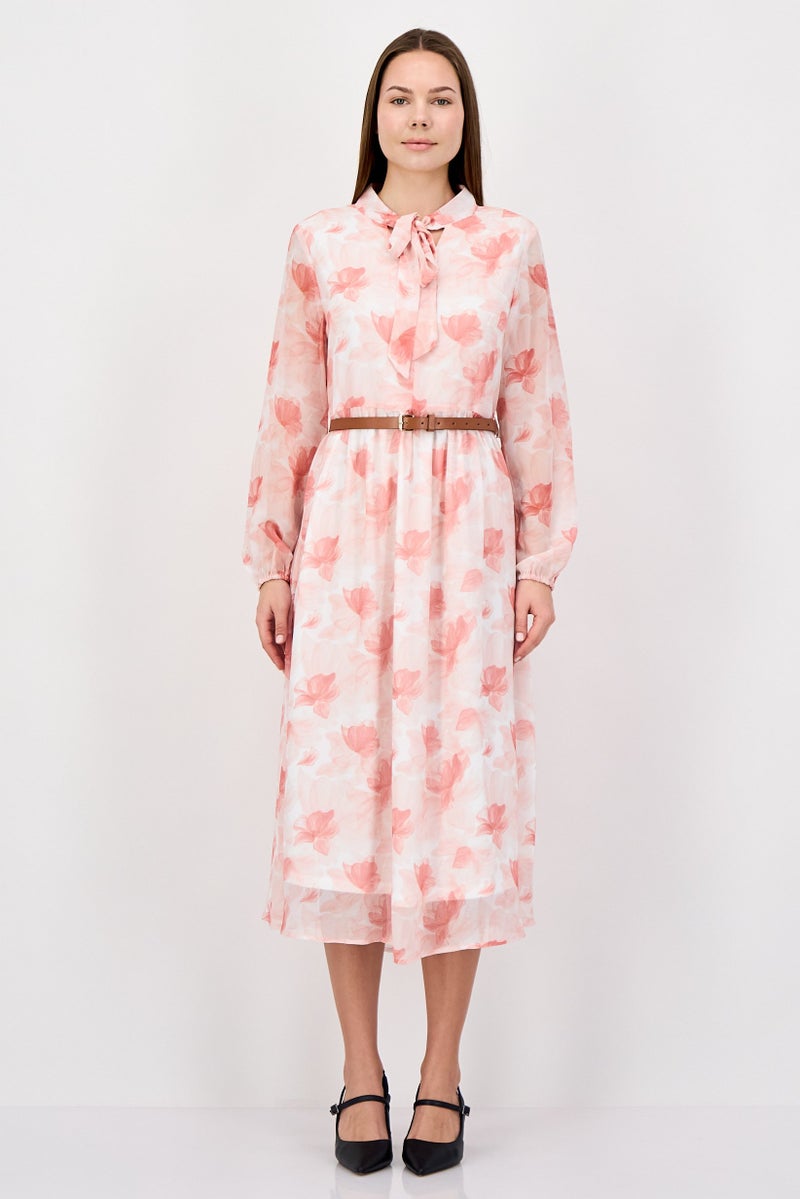 Kathy Ireland Women Floral Print Midi Dress, Multicolor - Image 1