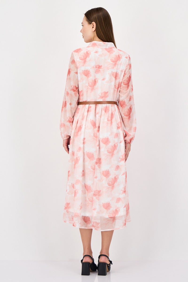 Kathy Ireland Women Floral Print Midi Dress, Multicolor - Image 4