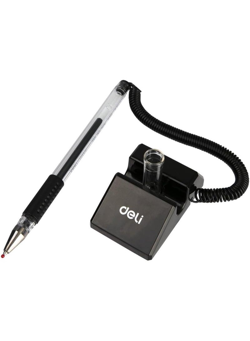 Deli 6791 Daily Desk Gel Ink Pen with Stand 0.5mm - Black. - Image 3