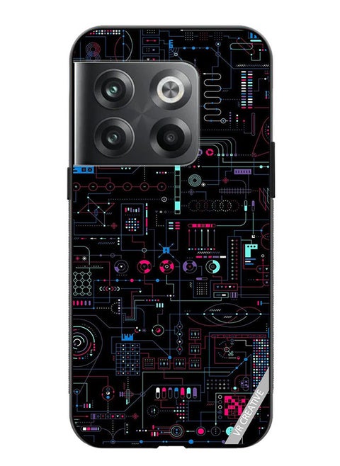 Protective Case Cover For OnePlus Ace Pro Circuit Design Multicolour