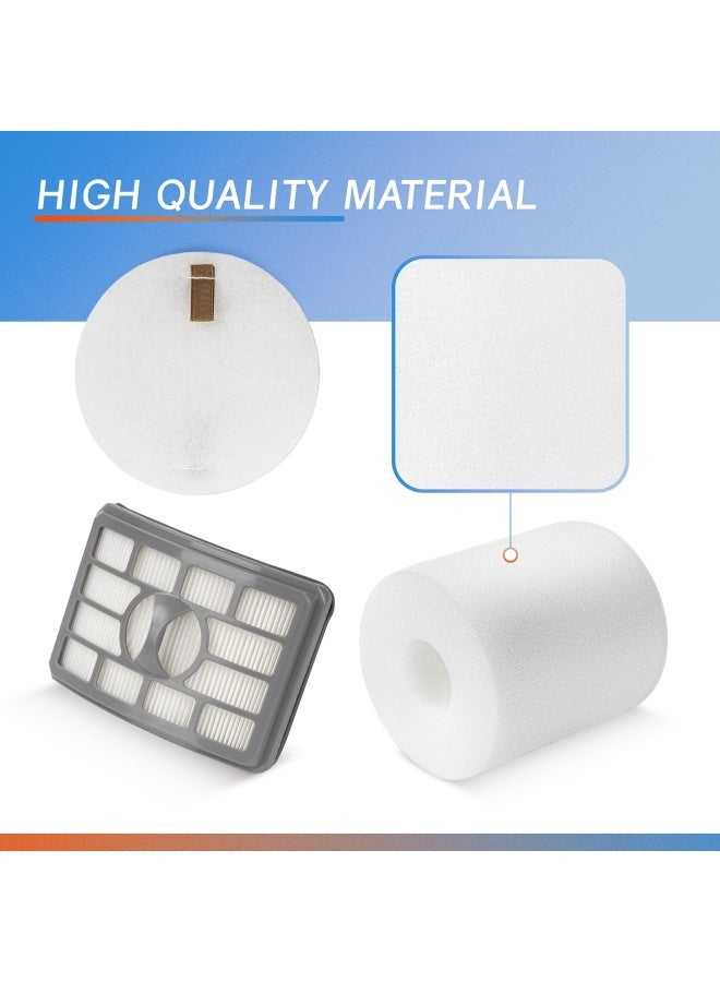 Ximoon بدائل فلتر HEPA وفلتر الفوم لشفاط Shark XHF500 XFF500 Rotator Pro Liftaway NV500 NV501 NV505 NV552 - Image 4