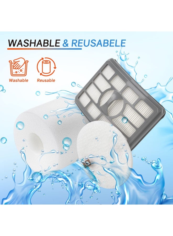 Ximoon بدائل فلتر HEPA وفلتر الفوم لشفاط Shark XHF500 XFF500 Rotator Pro Liftaway NV500 NV501 NV505 NV552 - Image 5