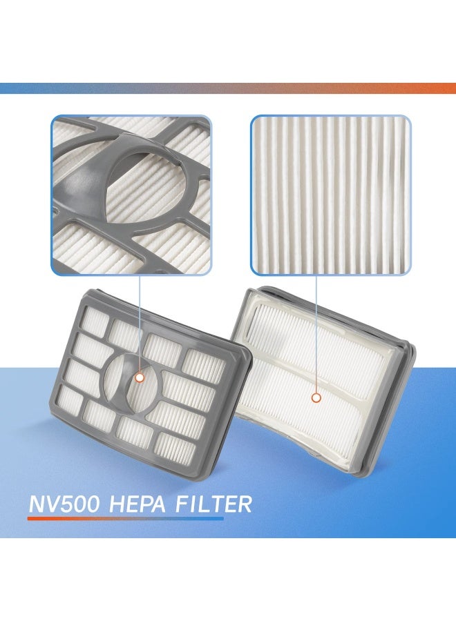 Ximoon بدائل فلتر HEPA وفلتر الفوم لشفاط Shark XHF500 XFF500 Rotator Pro Liftaway NV500 NV501 NV505 NV552 - Image 3