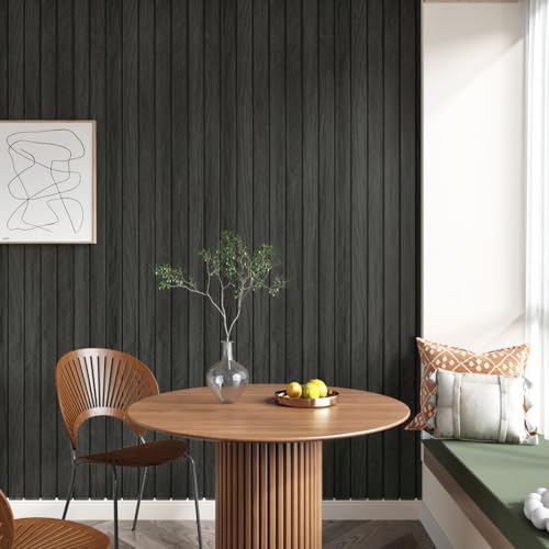 STICKEEP 197"x23.6" 3D Wood Panels for Interior Wall Decor Peel and Stick Acoustic Wood Slat Wall Panel Self Adhesive Soundproof Wooden Slats Paneling Wallpaper for Bedroom Living Room Gym Backdrop - Image 3