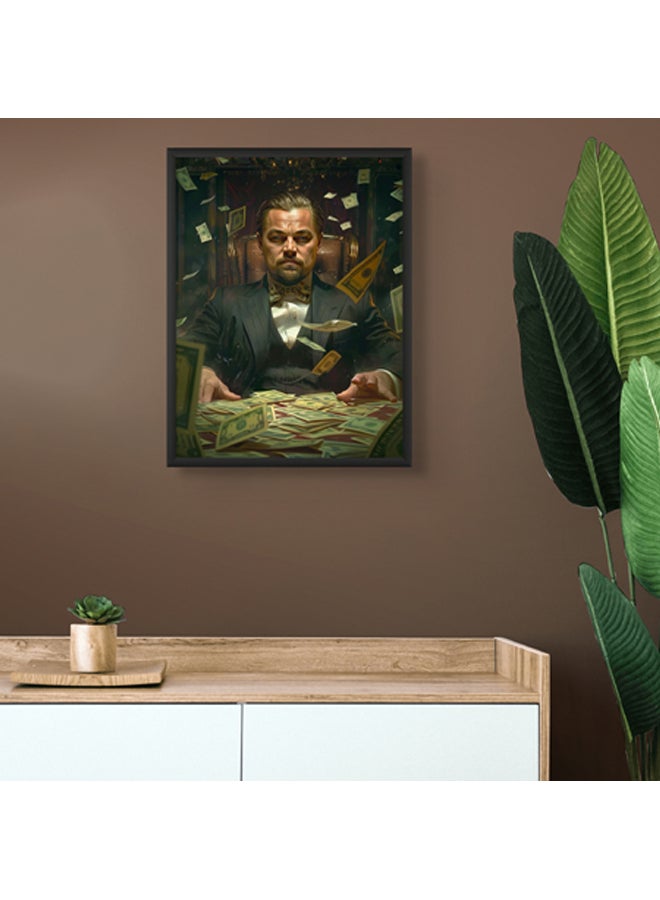 آرت دیکور  ديكور فني مؤطر بطباعة صورة فنية جميلة لليوناردو دي كابريو فن البوب ​​غاتسبي العظيم - عمل فني مشهور لديكور الحائط في المنزل، وغرفة المعيشة، والمكتب - Image 3