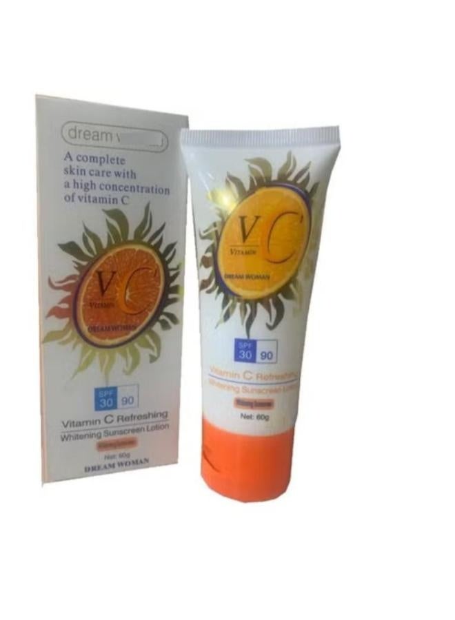 لوشن تبييض البشرة من دريم  مع فيتامين سي 60 جرام