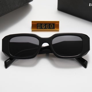 نظارات شمسية Prada Sport للدراجات، نظارات شمسية مربعة PS17WS، إطارات عتيقة مع عدسات سوداء - view 5