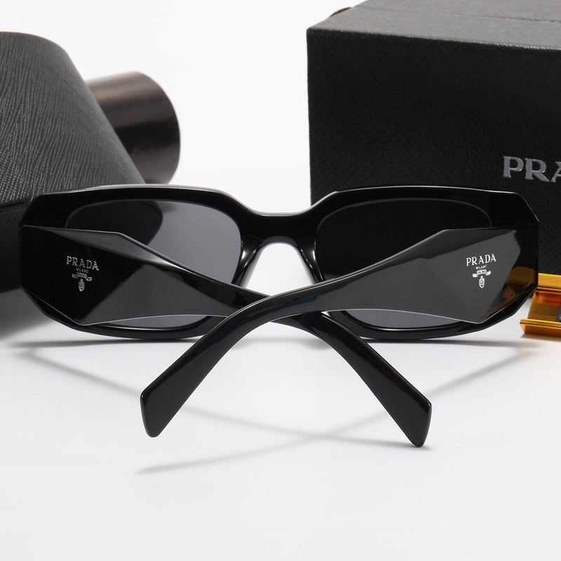 PRADA MILANO Prada Women's Sunglasses,Square PS17WS Sunglasses,Retro Frames with Black Lenses - Image 2