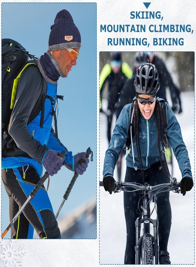 جاجيلي طقم جاغلي مكون من 18 قطعة للرجال والنساء، يتضمن قبعة وقفازات شتوية، ومدفأة للرقبة، وقبعة شتوية محبوكة، وقفازات محبوكة، ووشاح لتدفئة الأذنين (متعدد الألوان). - Image 5