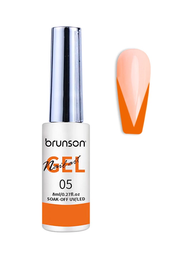 brunson Gel Polish Liner Gel Nail Art 8ml Gel Nail Art Paint for Nails Built Thin Line Nail Art Brush in Gel Pens UV LED Soak off Nail French Manicure Gel Paint Spider Line Drawing Painting Salon DIY