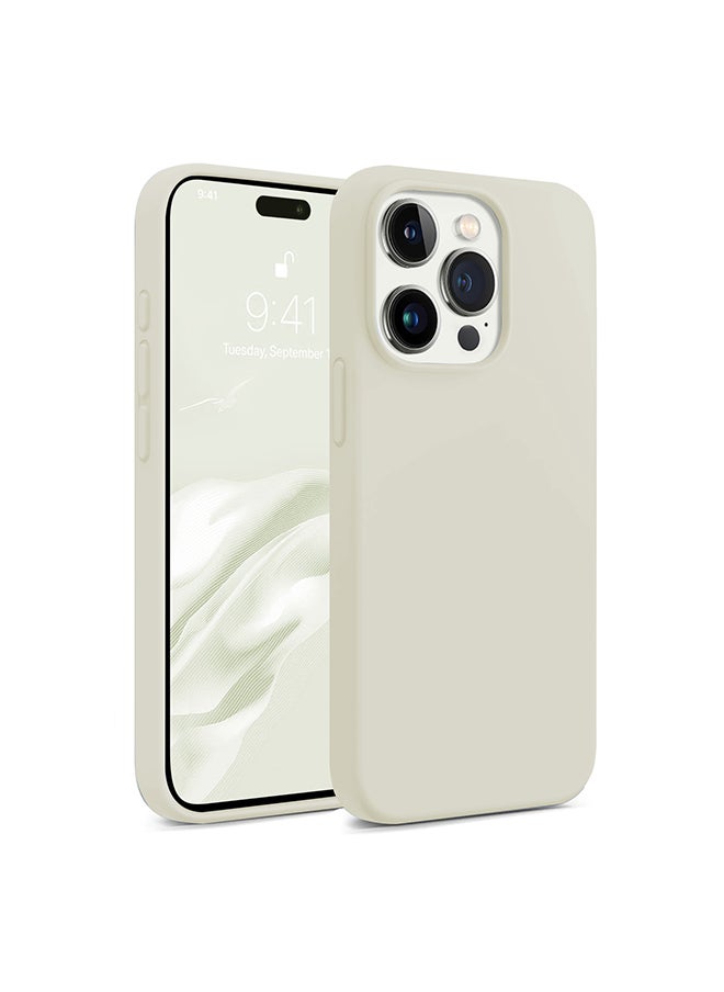 O Ozone Silicone Case for iPhone 15 Pro Case, Liquid Silicone Cover With Soft Microfiber Lining [Full Covered Camera] Shockproof Phone Case Cover - Light Lime  - Image 1