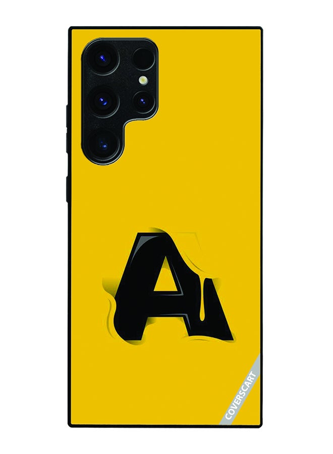 COVERSCART Protective Case Cover For Samsung Galaxy S25 Ultra Letter A Design Yellow