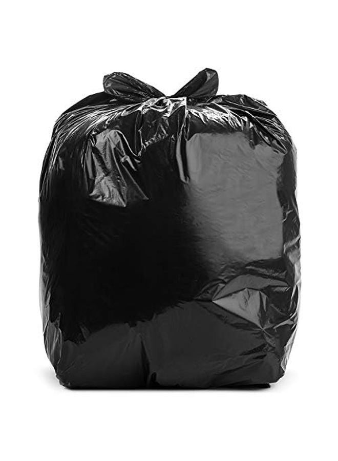 Commander 12-16 Gallon 0.4 MIL Black Heavy Duty Garbage Bags - 24" x 31" - Pack of 500 - For Contractor, Janitorial, Industrial, & Commercial - Image 1