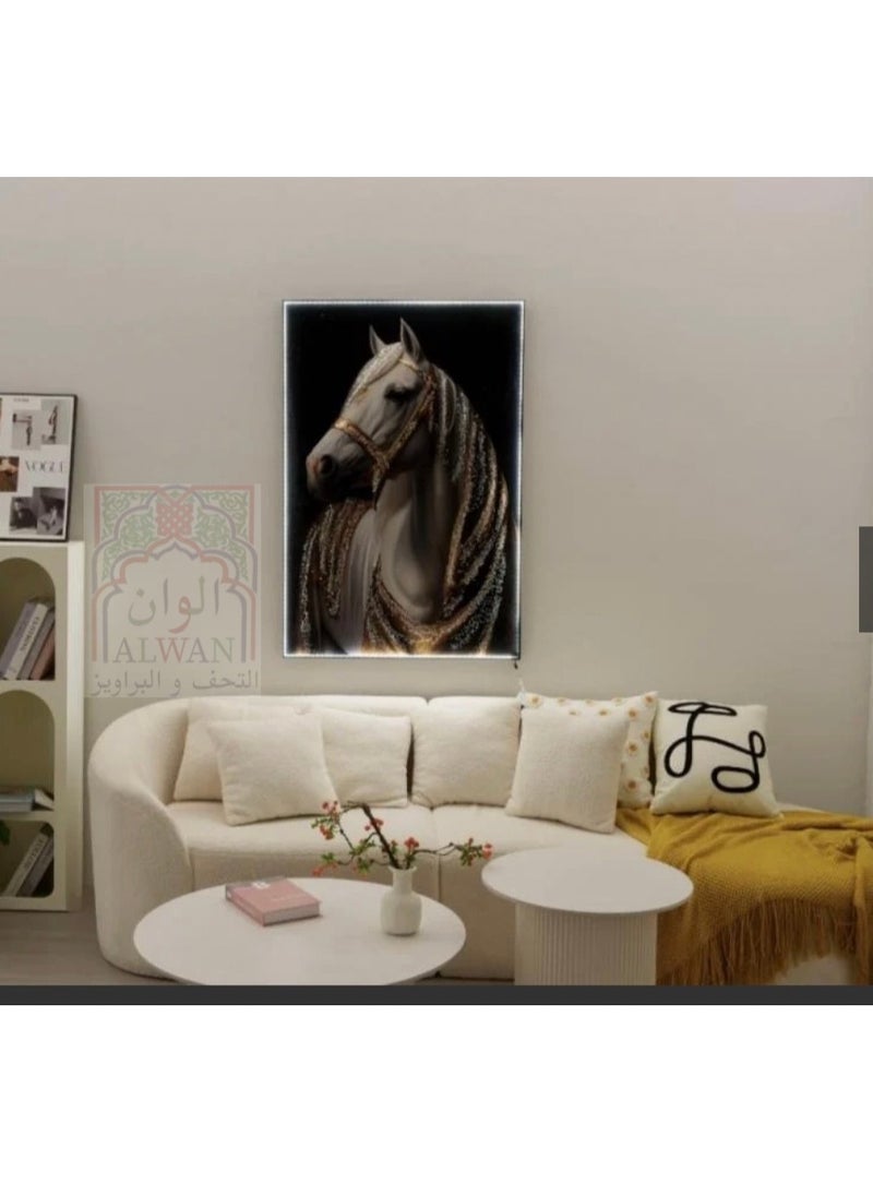 alwan antiques and frames LED Horse frame 80*120 