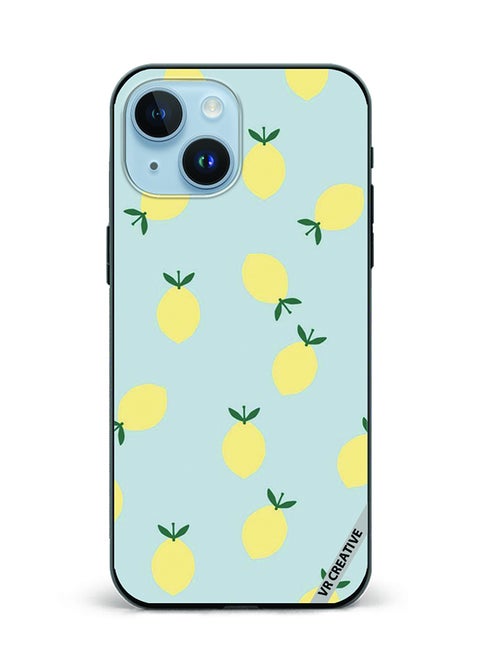 Protective Case Cover For Apple iPhone 15 Plus Lemon Design Multicolour