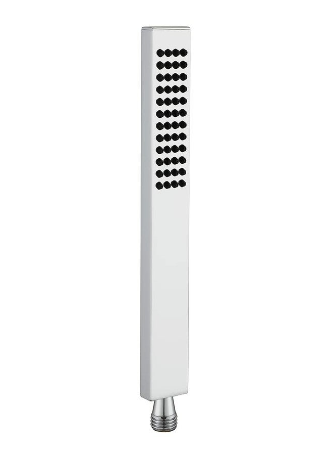 Asyas Square Solid Brass Hand Held Shower Head (Chrome) - Image 1