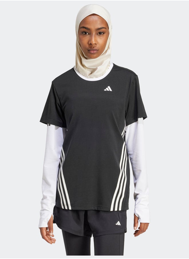 Adidas تي شيرت Trainicons Wrapping 3-Stripes  - Image 1