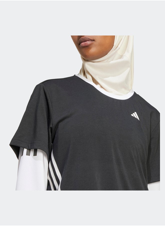 Adidas تي شيرت Trainicons Wrapping 3-Stripes  - Image 5