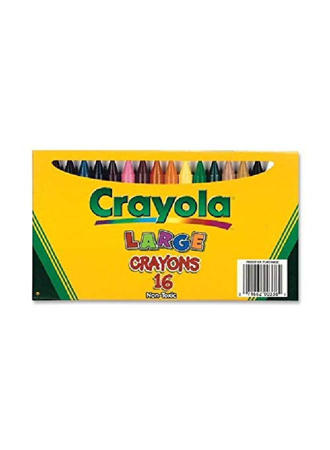 Crayola Large Crayons Classic Colors 16 Count - Image 2