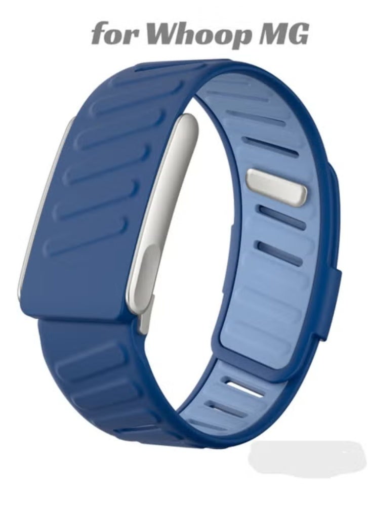 BLAZINGLY Sport Silicone Replacement Band Compatible with WHOOP MG – Waterproof Breathable Adjustable Fitness Wrist Strap