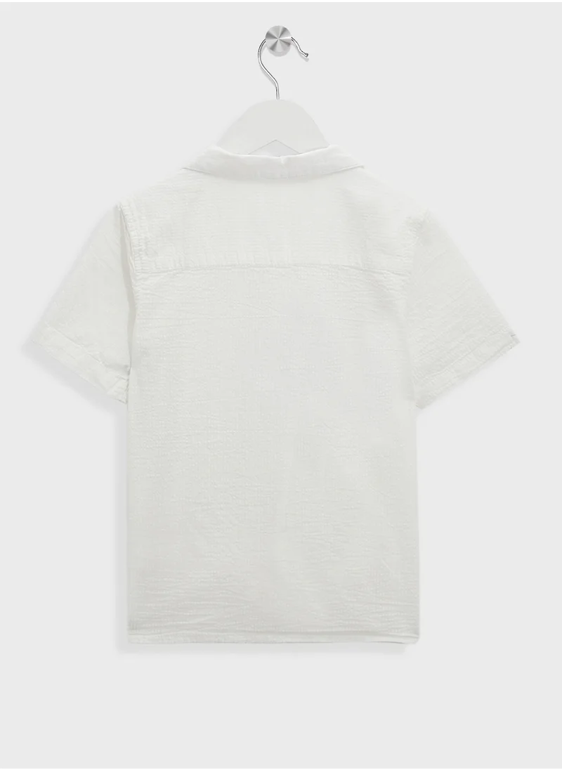 ريبلز مع نمشي Boys Resort Collar Shirts