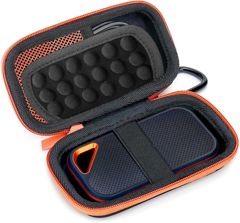 Mocamoro حقيبة حمل صلبة لـ SanDisk Extreme و Extreme PRO و Portable SSD، حقيبة تخزين واقية للسفر مقاومة للصدمات لمحرك الحالة الصلبة - Image 1