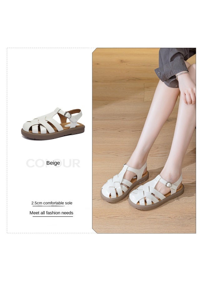 15MINS Flash Sale】women's Roman Sandals - 2025 Summer Breathable Open-toe Woven Espadrilles Beach Shoes - Image 2