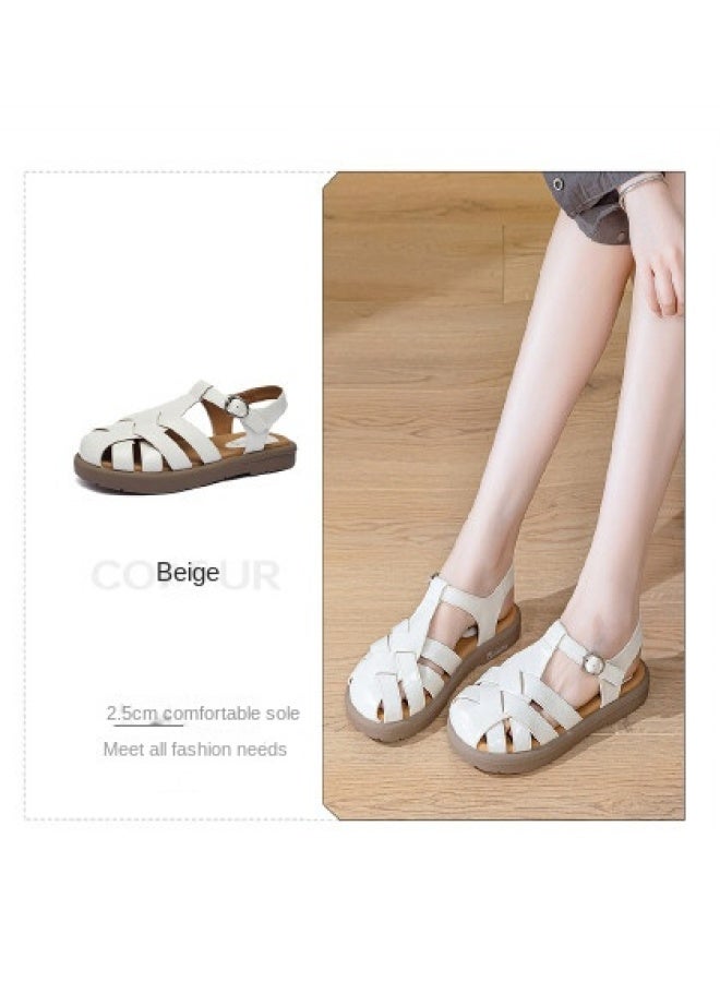 15MINS Flash Sale】women's Roman Sandals - 2025 Summer Breathable Open-toe Woven Espadrilles Beach Shoes - Image 1