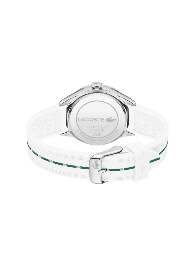 لاكوست ساعة كوارتز تناظرية بحزام سيليكون