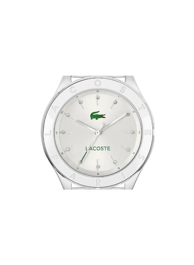 لاكوست ساعة كوارتز تناظرية بحزام سيليكون