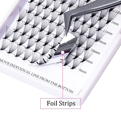 FADLASH Lash Extension 10D Premade Volume Eyelash Extensions 05 07 Thickness Premade Lash Fans Pointed Base Middle Stem Eyelash Extension Supplies10D005DMix 814mm - Image 5