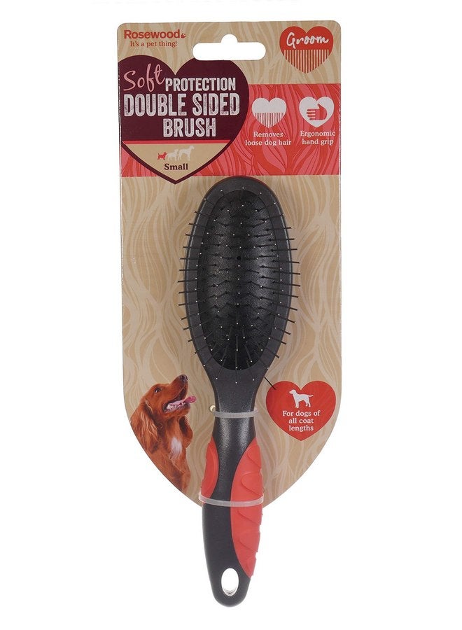 Rosewood Double Sided Brush Small - grooming for dogs and cats - Image 1