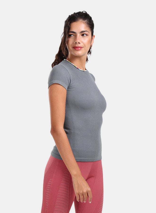 Carina Slim Fit Ribbed Top - Image 5
