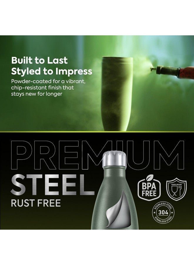 PEXPO Electro Hot & Cold ISI Certified | Stainless Steel Water Bottle - 750ml Military Green | 2 Years Warranty | Thermoflask | Office Bottle | Workout | Travelling | Home | RCB Edition - Image 4