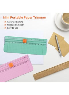 Cobee Mini Paper Cutter Slider Paper Trimmer 11 Inches With Multifunctional  Hard Plastic Rule A5 Blue: Buy Online at Best Price in UAE 