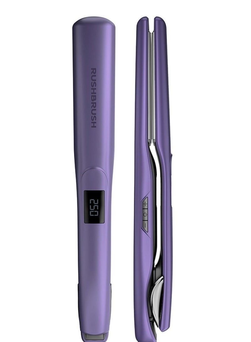 Rush Brush X2 Max Straightener Titanium Plates 250°C 18 Heat Level MHM Plate Fast Heating - purple - Image 1