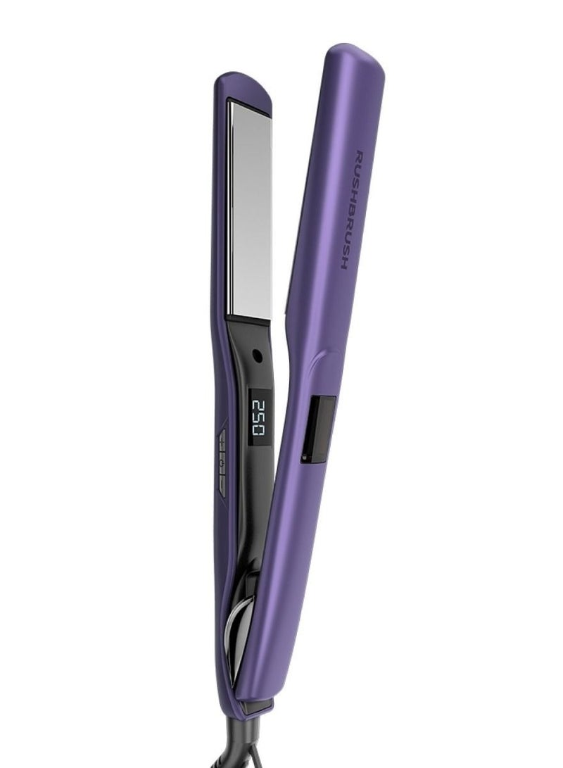 Rush Brush X2 Max Straightener Titanium Plates 250°C 18 Heat Level MHM Plate Fast Heating - purple - Image 2