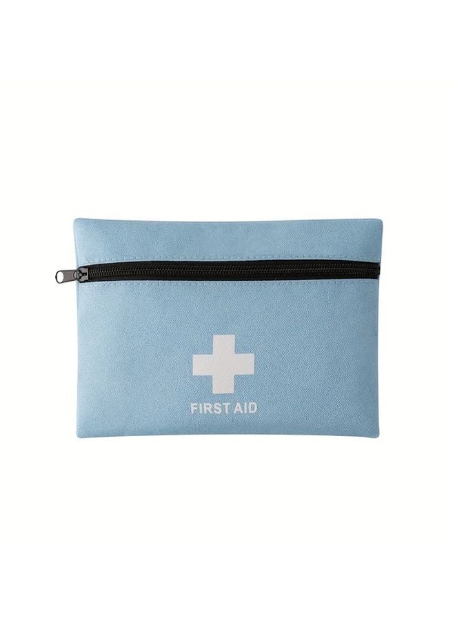 Blue Small Portable First Aid Kit Outdoor Travel Emergency Medical Box - Image 1