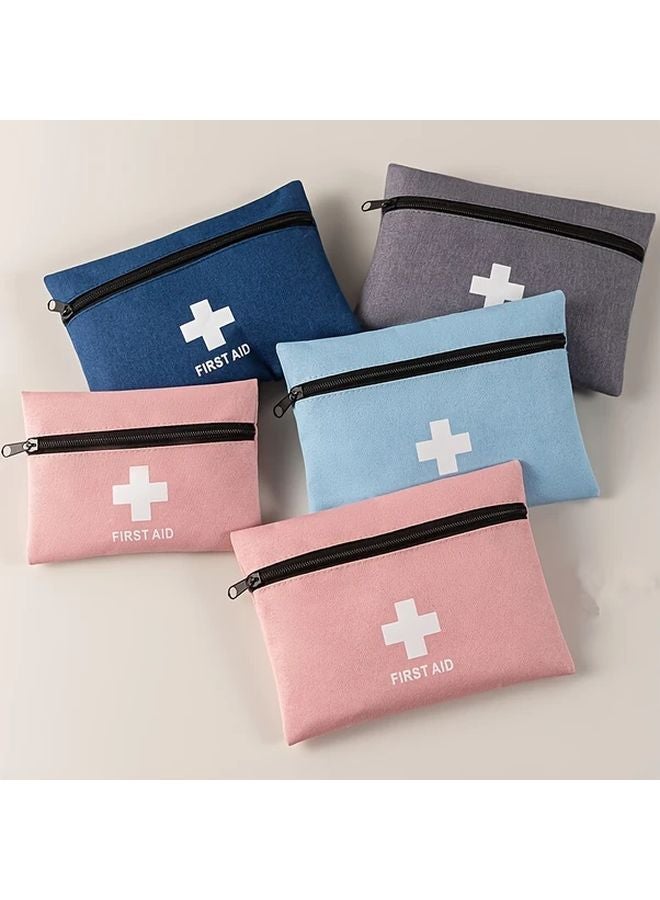 Blue Small Portable First Aid Kit Outdoor Travel Emergency Medical Box - Image 3