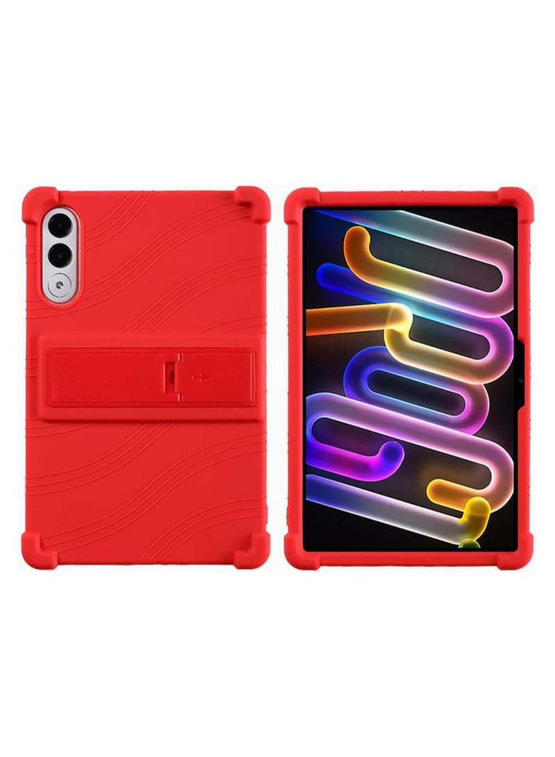 Protective Case Compatible with Lenovo Xiaoxin Pad Pro GT 11.1-inch 2025 Model (TB710FU) Soft Silicone Protective Layer 【Child-Friendly】 Thick Shock-Absorbing Corners Adjustable Sleeve